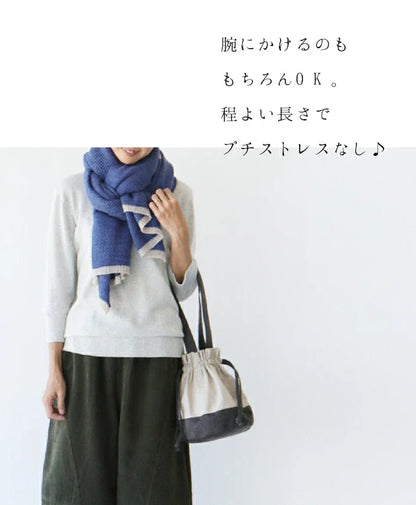 ころんと可愛いスウェード巾着バッグ